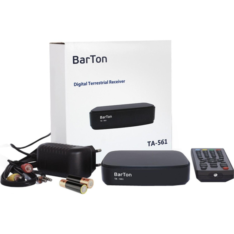 Приставка для цифрового ТВ BarTon TA-561, эфирный DVB-T2