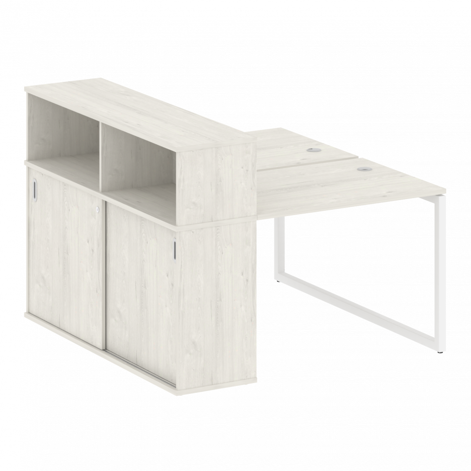 Metal System Quattro Рабочая станция с шкафом-купе на О-образном м/к 40БО.РС-СШК-2.1 Т Дуб Наварра/М Metal System Quattro Рабочая станция с шкафом-купе на О-образном м/к 40БО.РС-СШК-2.1 Т Дуб Наварра/М