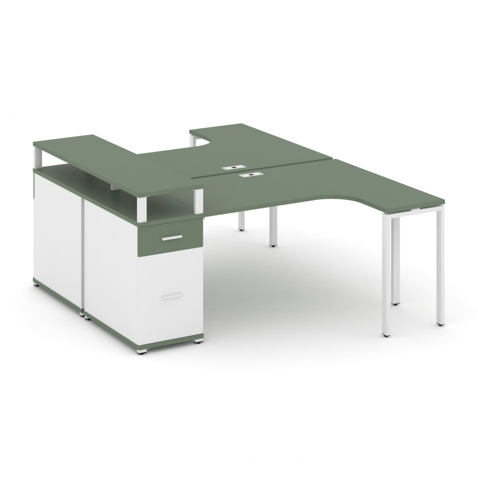 Concept Рабочая станция CN.DSA-408 W Кобо/Белый Бриллиант/Металл Белый 2000*1180*917 Concept Рабочая станция CN.DSA-408 W Кобо/Белый Бриллиант/Металл Белый 2000*1180*917