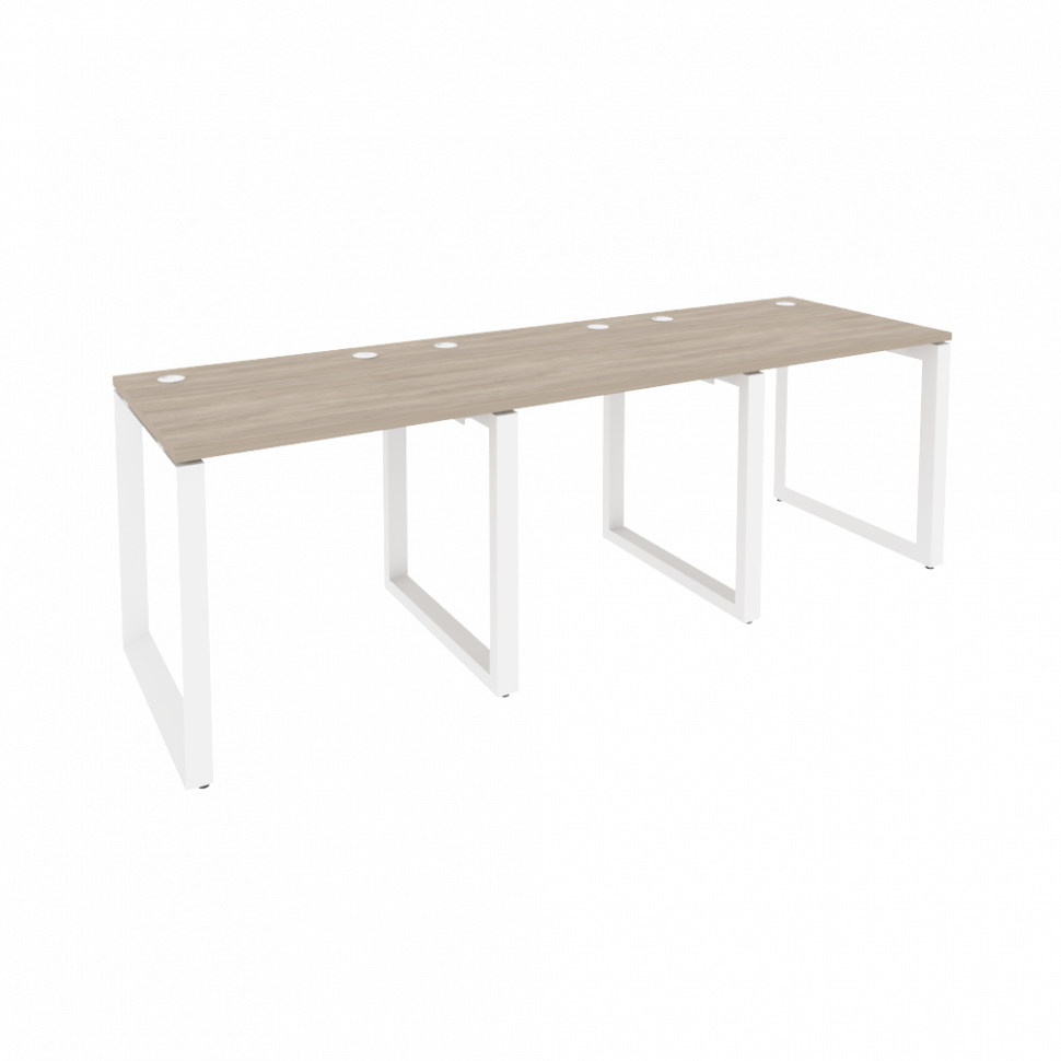 Onix Рабочая станция на О-образном м/к O.MO-RS-3.0.7 Дуб Аттик/Металл Белый 2340*720*750 Onix Рабочая станция на О-образном м/к O.MO-RS-3.0.7 Дуб Аттик/Металл Белый 2340*720*750