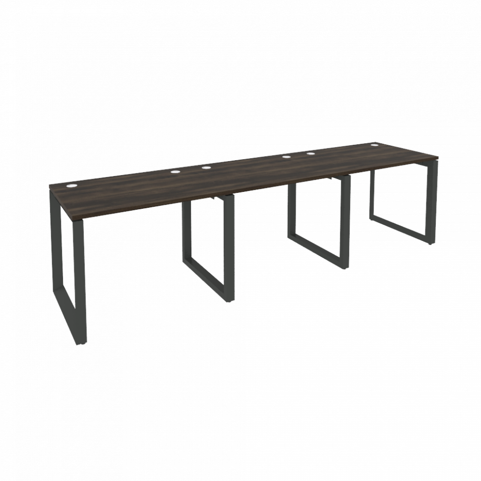 Onix Рабочая станция на О-образном м/к O.MO-RS-3.1.7 Дуб Мали/Металл Антрацит 2940*720*750