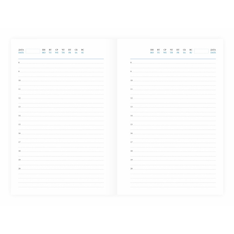 Ежедневник недатированный черный, А5,148x218, 352стр, Agenda