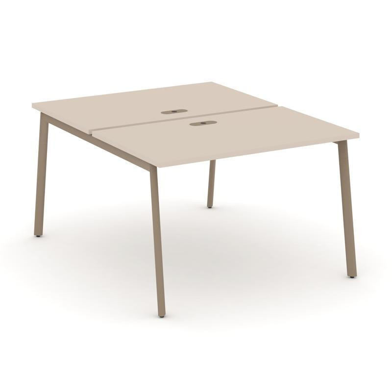 Estetica Рабочая станция 2 места ES.D.RS-2.2-LP Капучино/Металл Латте 1180*1500*750 Estetica Рабочая станция 2 места ES.D.RS-2.2-LP Капучино/Металл Латте 1180*1500*750