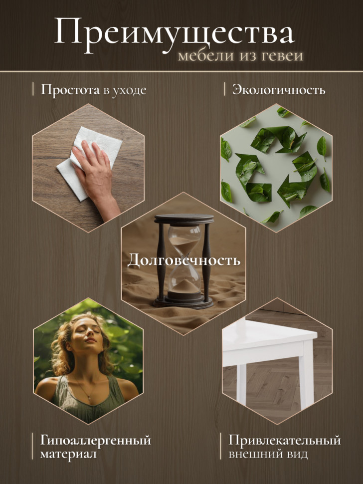 Стул Гольфи/Golfi дерево гевея/МДФ, 44х54х95, белый 402