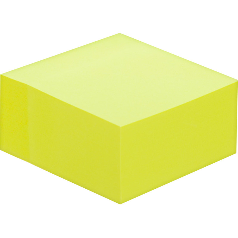 Стикеры Attache Simple куб 76х76, желтый неон 400 л