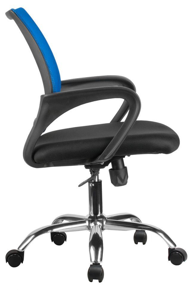 Кресло RCH 8085JE Синяя сетка/Хром крестовина