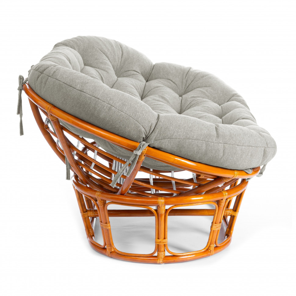 Диван MAMASAN/МАМАСАН 23/02 W /с подушкой/ 169х102х80см, медовый, матрац 182х119см, ткань серо-бежевая 3м 16/2