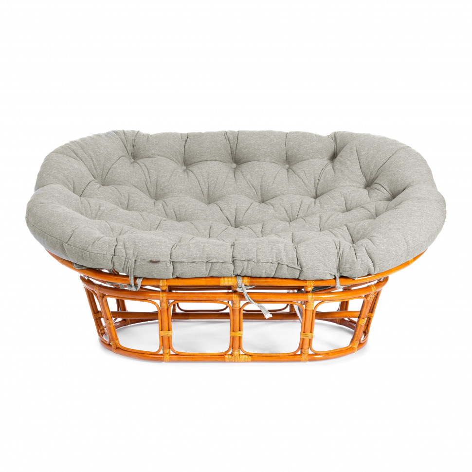 Диван MAMASAN/МАМАСАН 23/02 W /с подушкой/ 169х102х80см, медовый, матрац 182х119см, ткань серо-бежевая 3м 16/2