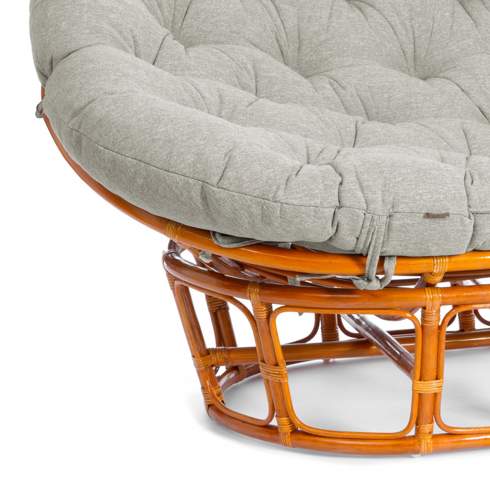 Диван MAMASAN/МАМАСАН 23/02 W /с подушкой/ 169х102х80см, медовый, матрац 182х119см, ткань серо-бежевая 3м 16/2