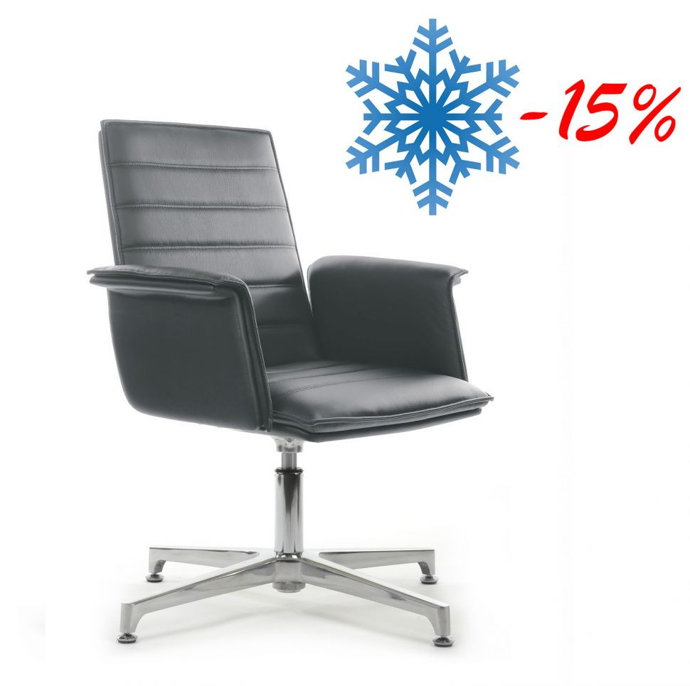 Кресло Rubens-ST С1819-2 Антрацит (MB917) натуральная кожа