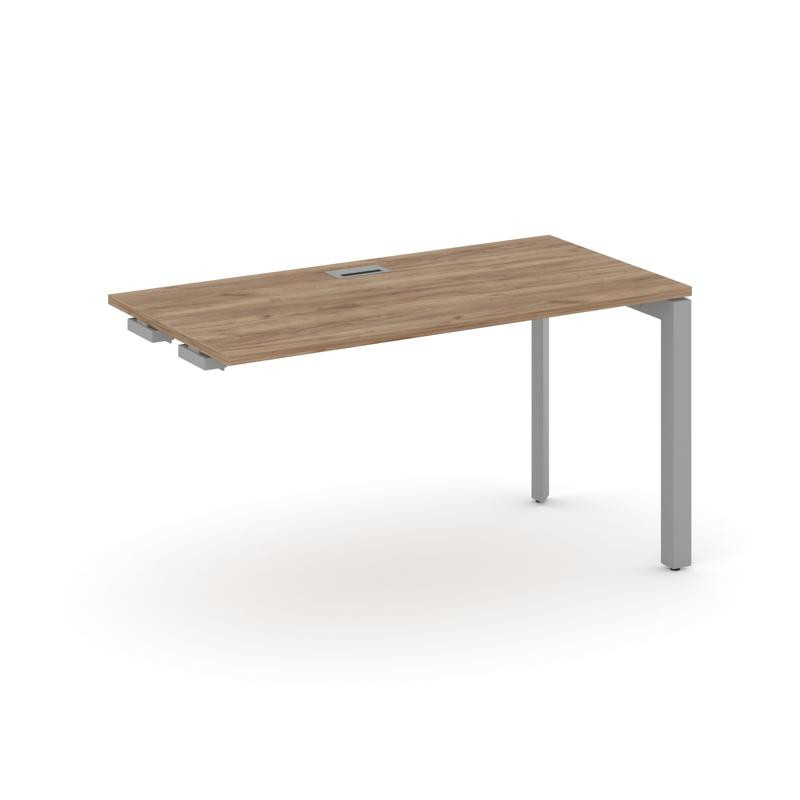 Style Project Стол-приставка к опор. элем. SN-59P.OPRS-001 Дуб Табак/Металл Серый/Серебро Заглушка 9