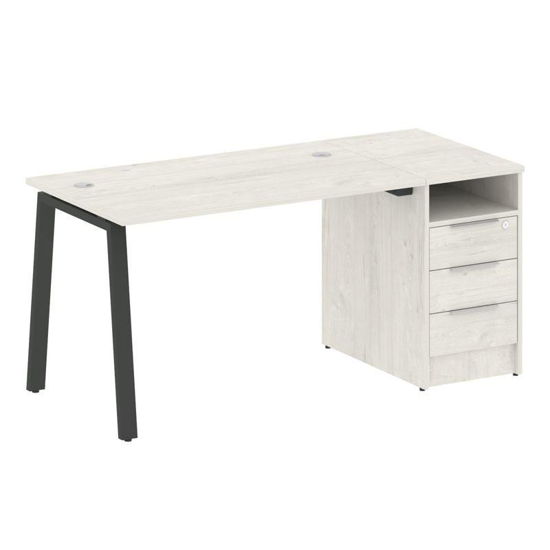 Metal System Рабочая станция с тумбой на А-образном м/к БА.РС-СТП-1.2 Дуб Наварра/Металл Антрацит 16 Metal System Рабочая станция с тумбой на А-образном м/к БА.РС-СТП-1.2 Дуб Наварра/Металл Антрацит 16