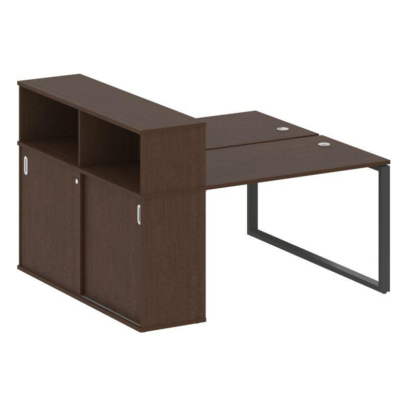 Metal System Рабочая станция с шкафом-купе на О-образном м/к БО.РС-СШК-2.2 Т Венге Цаво/Металл Антра Metal System Рабочая станция с шкафом-купе на О-образном м/к БО.РС-СШК-2.2 Т Венге Цаво/Металл Антра