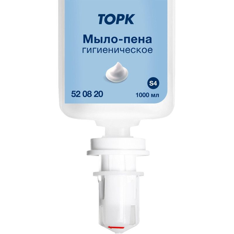 Картридж с жидким мылом Торк S4 Ультра-мягкое пена без запаха 1л. 520820