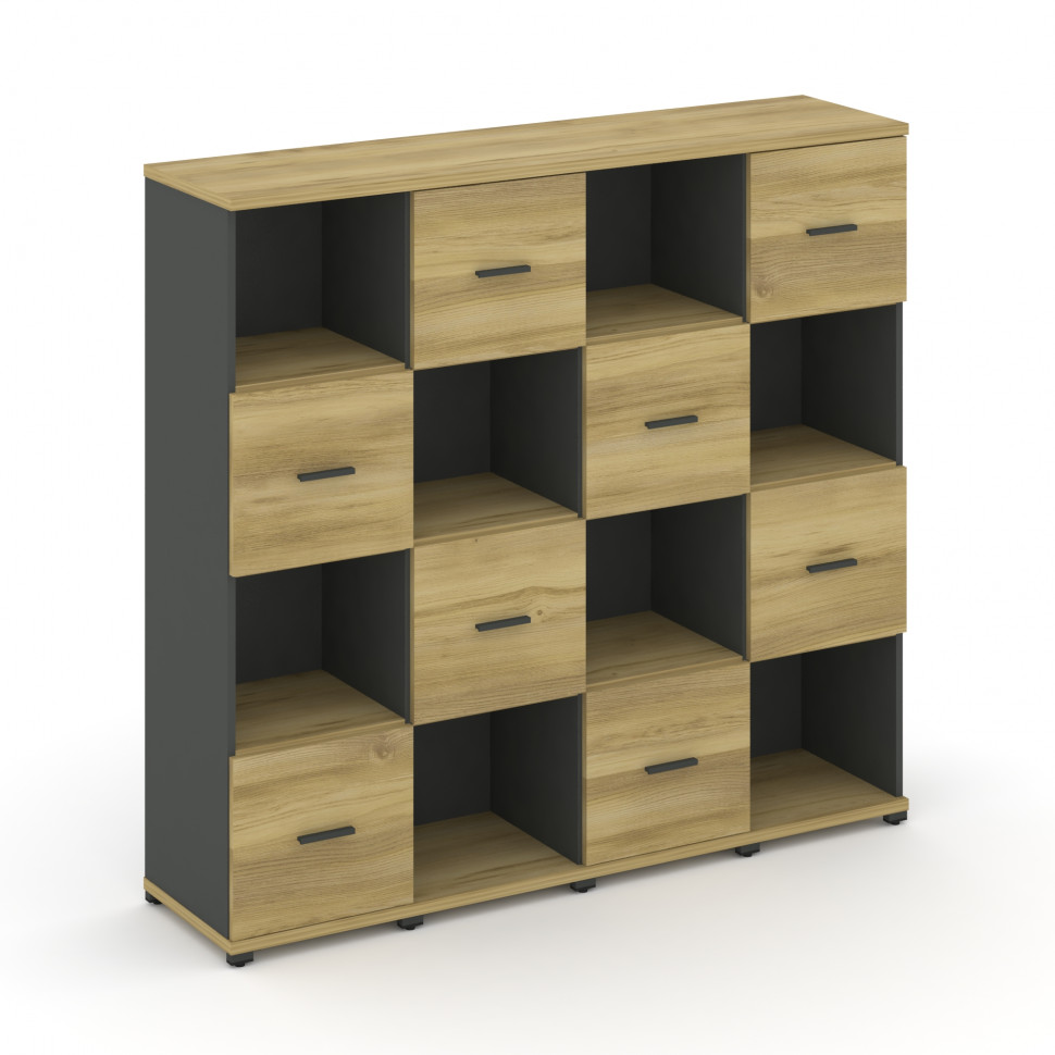 Concept Набор №443.U CN.STUN-443 A Дуб Винченцо/Антрацит/Металл Антрацит 1668*420*1554