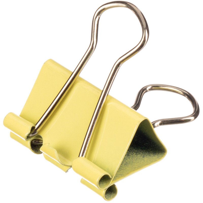 Зажимы для бумаг ассорти цветн (19мм,25мм,32мм), 12шт/уп Attache,пласт.бок