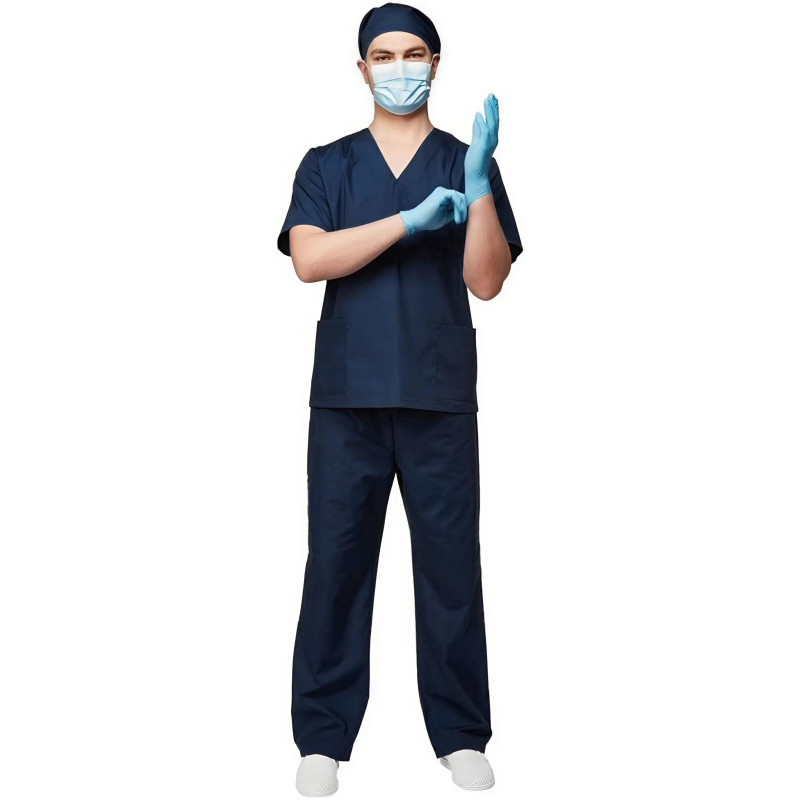 Костюм хирурга универс./м05-КБР т.синий  (р.56-58) р.170-176