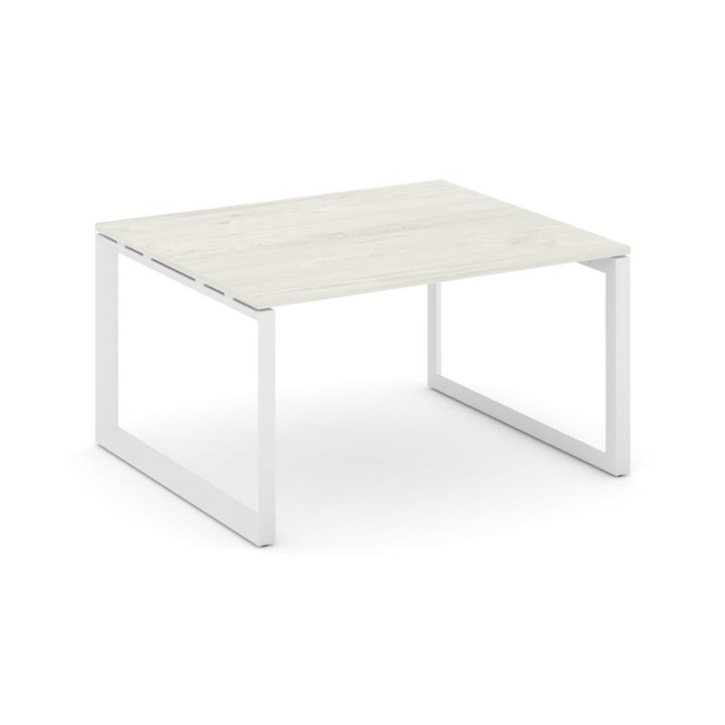 Style Project Стол переговорный SN-59O.SPRG-034.3 Дуб Наварра/Металл Белый 1580*1180*750
