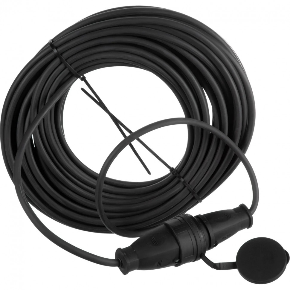 Удлинитель Topfort бублик КГ 2x2,5 кв.мм 10м 16А 1 гнездо б/з.,с/загл.,IP44