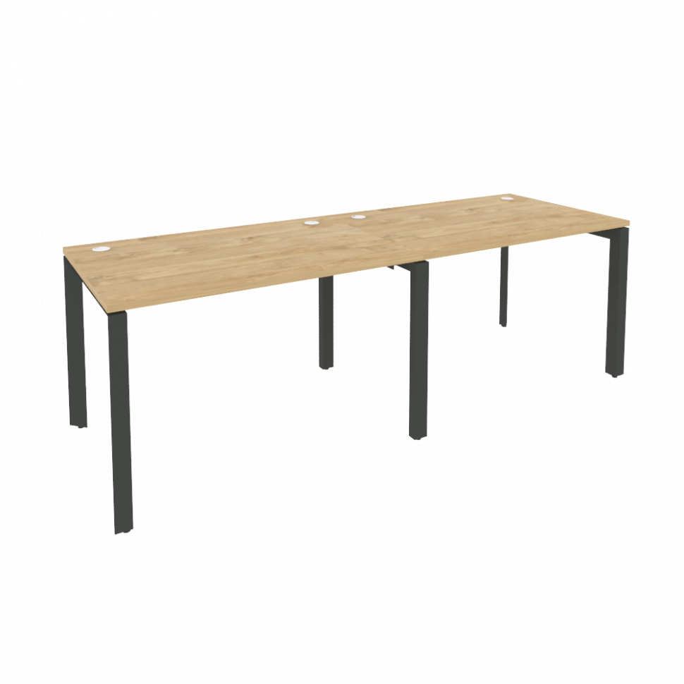 Onix Рабочая станция на П-образном м/к O.MP-RS-2.2.8 Тиквуд Светлый/Металл Антрацит 2360*800*750