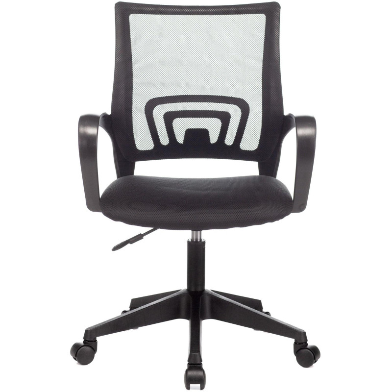 Кресло 0MX_VB_Echair-396 (LT) сетка/ткань черный пластик