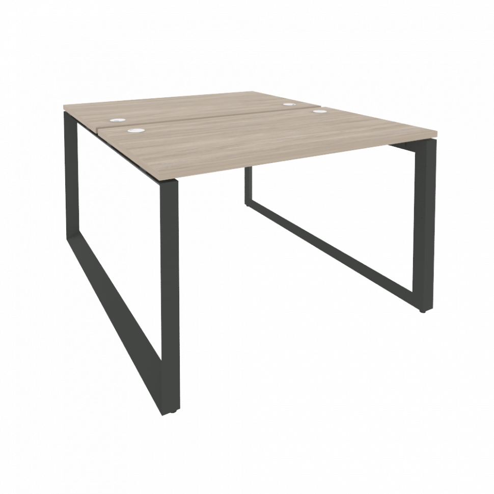Onix Рабочая станция на О-образном м/к O.MO-D.RS-2.2.7 Дуб Аттик/Металл Антрацит 1180*1475*750