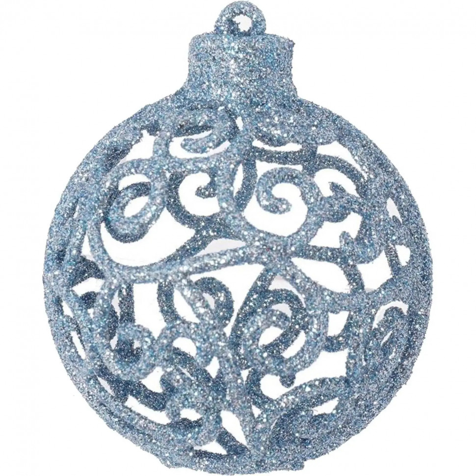 Набор шаров Украшение НГ сказка,D6см,L11,5 W6 H17см 6шт 722894