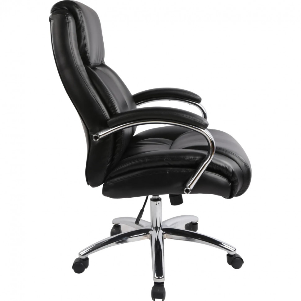 Кресло BN_Dp_EChair-585 TR рецикл.кожа черный, хром