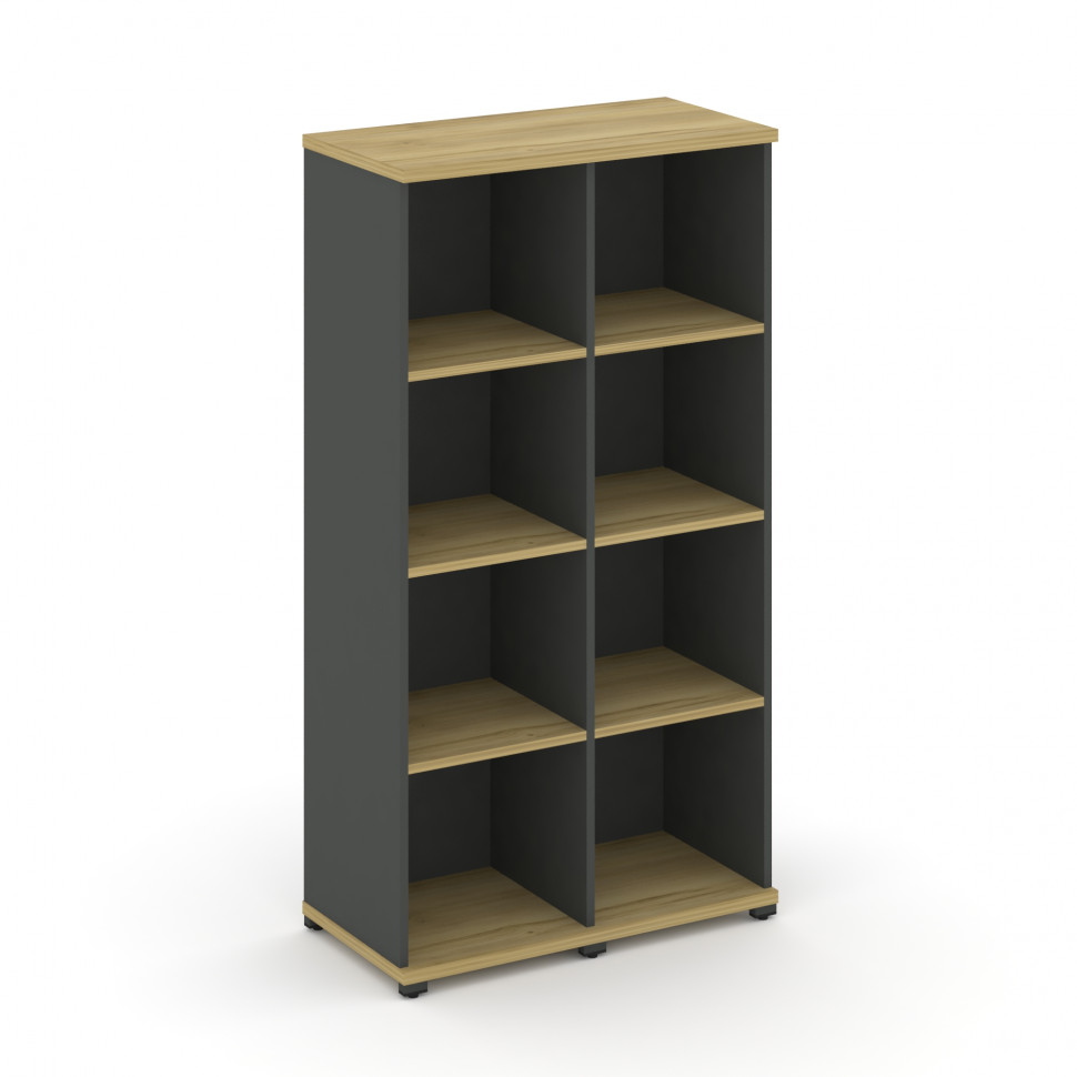 Concept Стеллаж 2 узкие секции, 4 ниши CN.STU-420 Дуб Винченцо/Антрацит/Металл Антрацит 836*420*1554 Concept Стеллаж 2 узкие секции, 4 ниши CN.STU-420 Дуб Винченцо/Антрацит/Металл Антрацит 836*420*1554