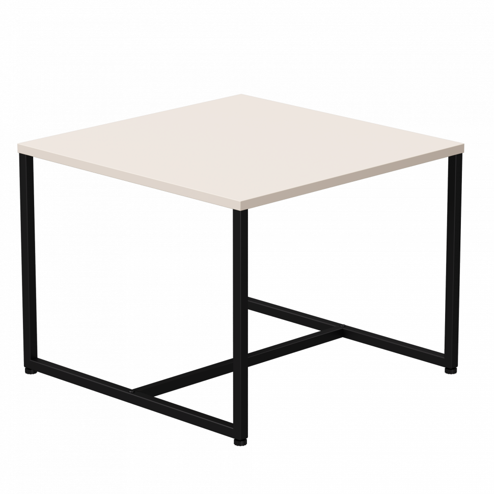 Стол журнальный Everprof EVO (ЭВО) 604х604х460 Кашемир/Черный