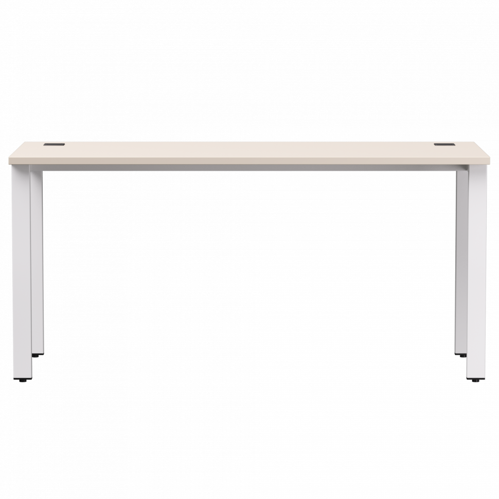 Стол прямой Everprof EVO (ЭВО) на металлокаркасе 1580х670х755 мм Кашемир/Белый