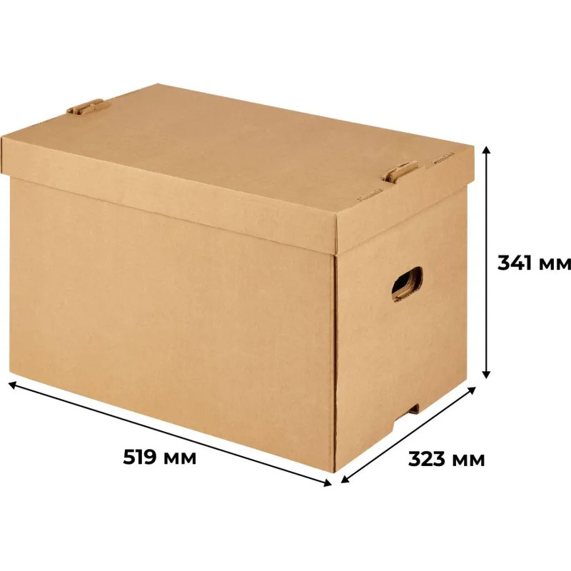 Короб архивный Выбор есть 519х341х323мм Т23 съемная крышка