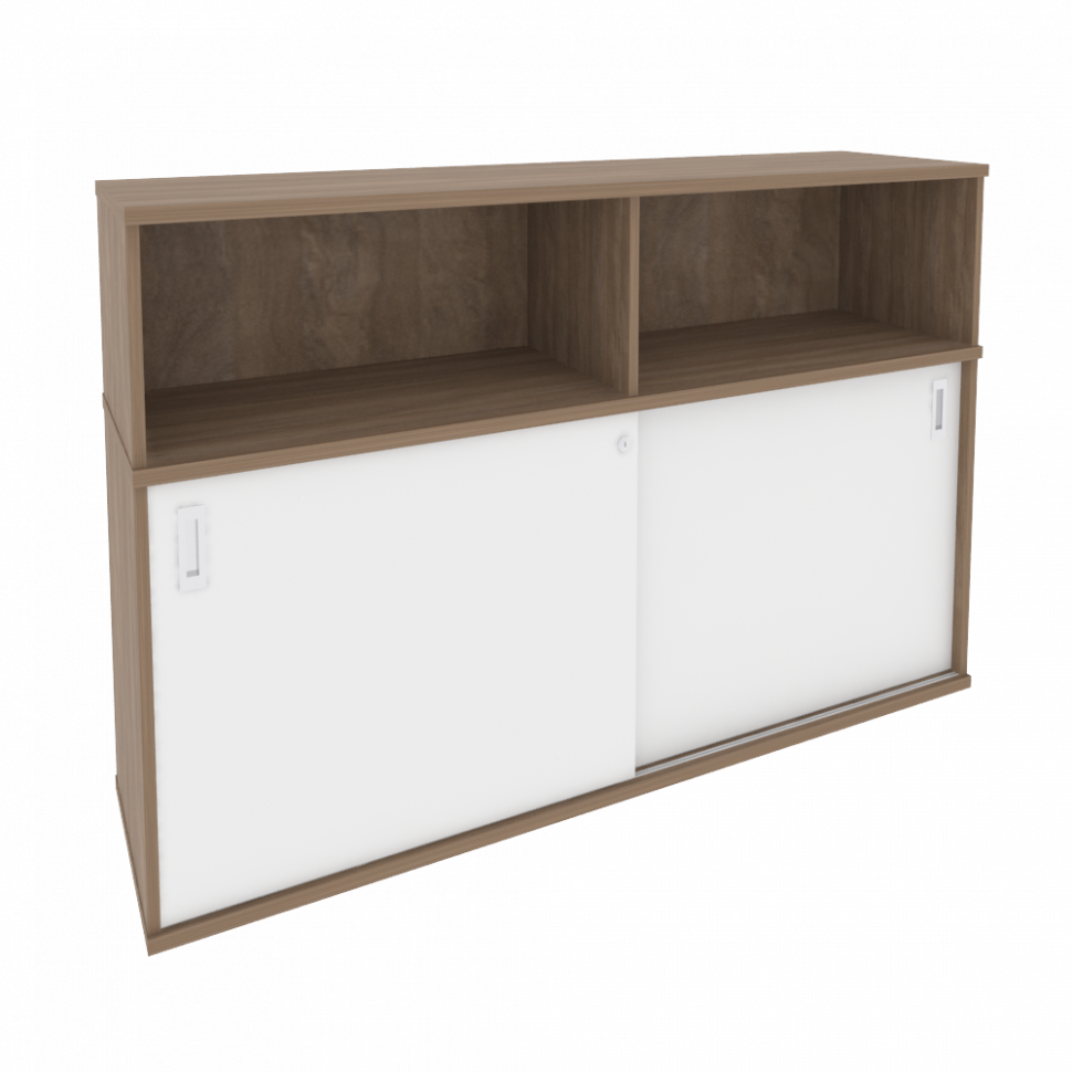 Onix Шкаф-купе приставной/опорный O.SHKO-2.8 T Дуб Аризона/Белый Бриллиант 1635*432*1120