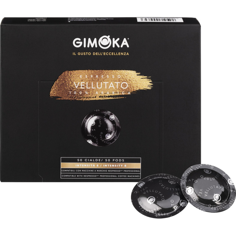 Кофе в капсулах Gimoka Nespresso Professional Vellutato жар.,мол., 50шт/уп