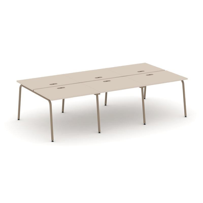 Estetica Рабочая станция 6 мест ES.D.RS-6.1-LK Капучино/Металл Латте 2940*1500*750 Estetica Рабочая станция 6 мест ES.D.RS-6.1-LK Капучино/Металл Латте 2940*1500*750