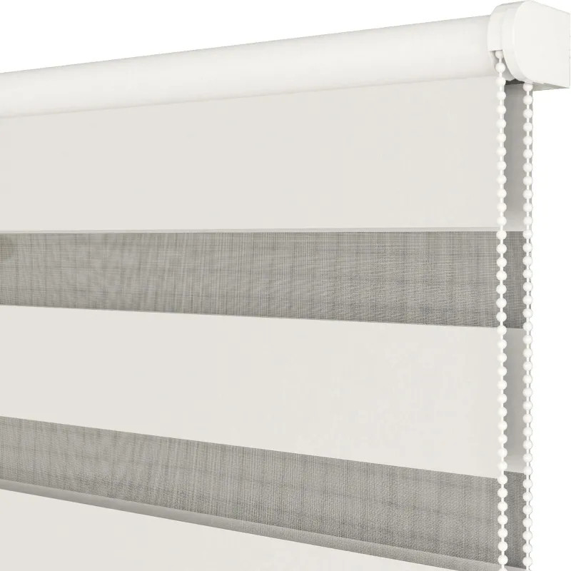 Рулонная штора Комус Мебель Angora 538603 V1 день/ночь, 50х160, белый