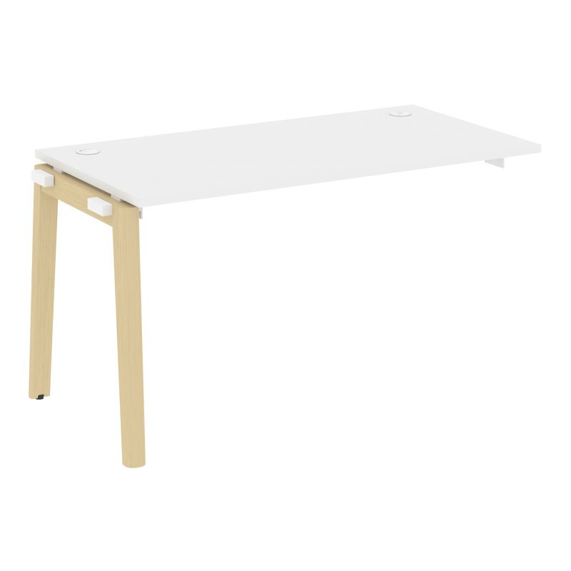 Onix Wood Наборный эл. раб. станции OW.1.NRS-3.7 Белый Бриллиант/Дуб Светлый/Металл Белый 1380*720*7