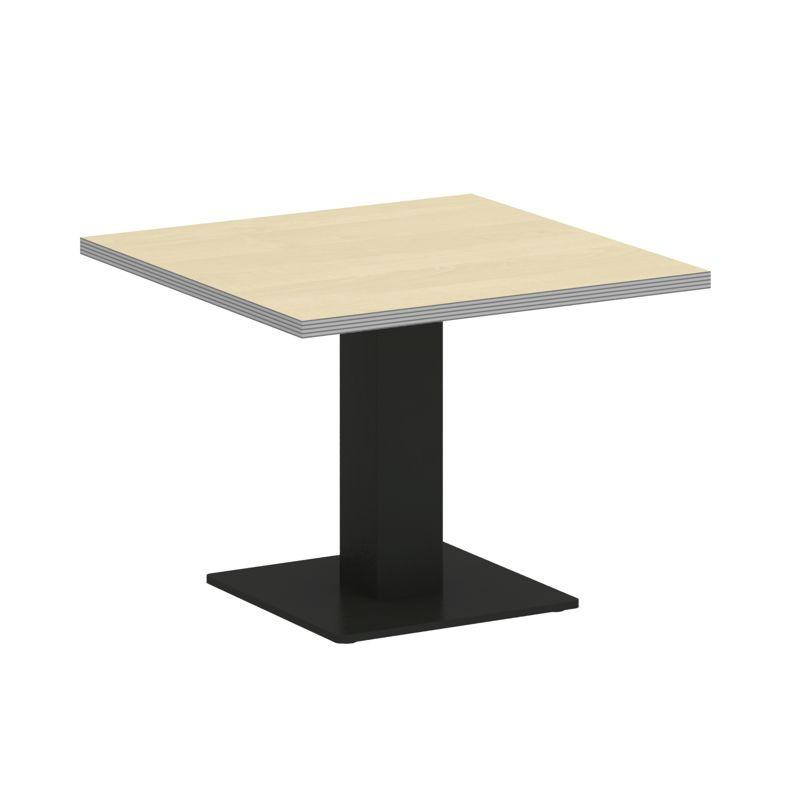 Riva Стол журнальный квадратный А.СЖ-2 Клен Металлик New/Металл Черный 600*600*450