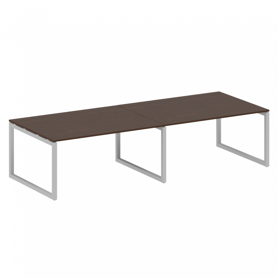 Metal System Quattro Переговорный стол (2 столешницы) на О-образном м/к 50БО.ПРГ-2.4 Венге Цаво/Мета Metal System Quattro Переговорный стол (2 столешницы) на О-образном м/к 50БО.ПРГ-2.4 Венге Цаво/Мета