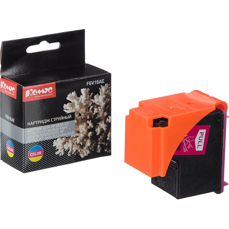 Картридж струйный Комус 123 F6V16AE CMY цв. для DJ 2130