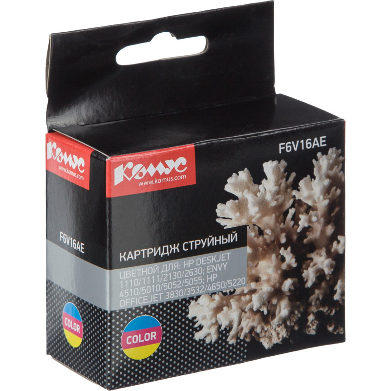 Картридж струйный Комус 123 F6V16AE CMY цв. для DJ 2130