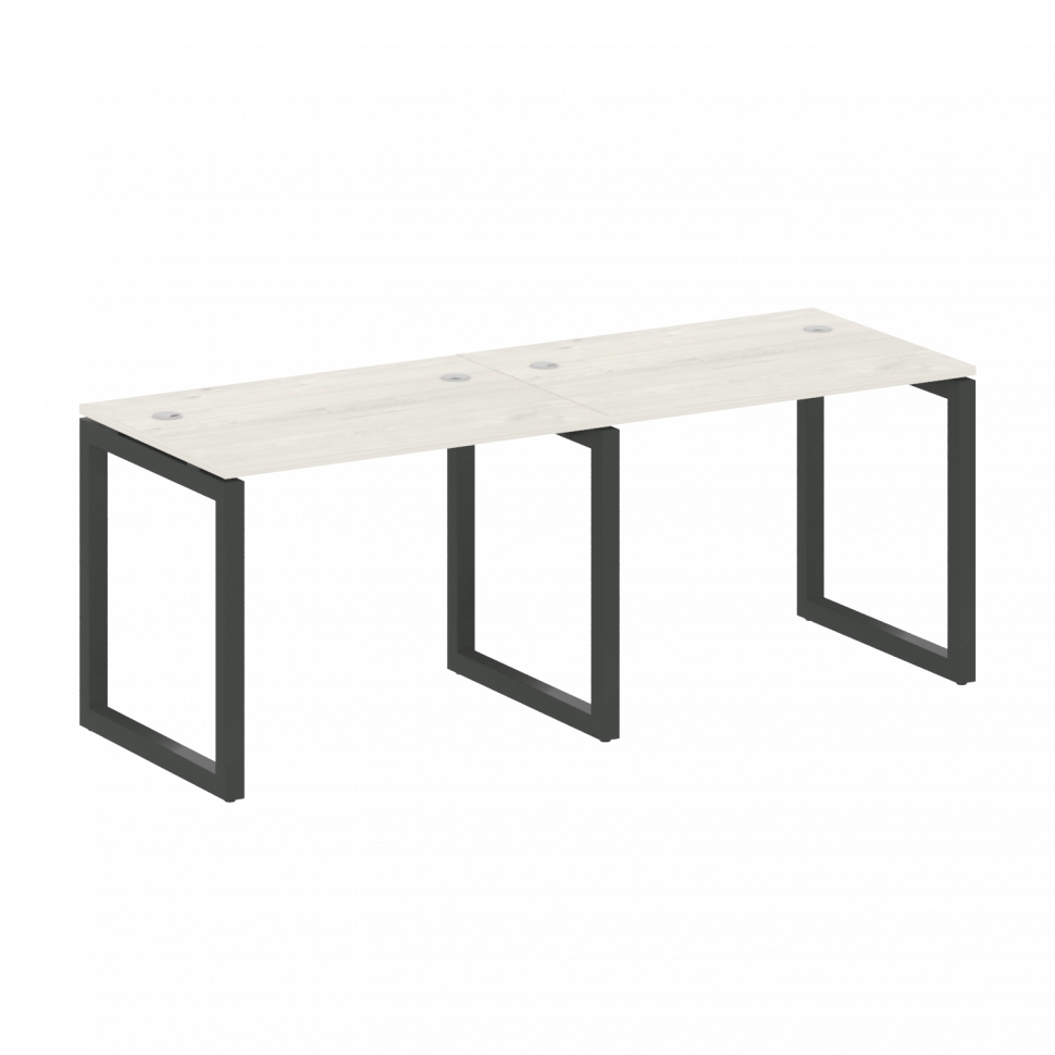 Metal System Quattro Рабочая станция на 2 места на О-образном м/к 50БО.СМ-2.1 Дуб Наварра/Металл Ант