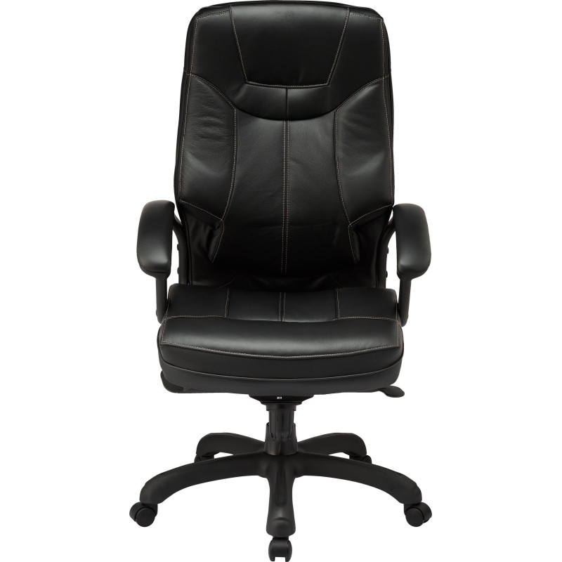 Кресло BN_U_Руководителя EChair CS-608Е кожа черная, пластик