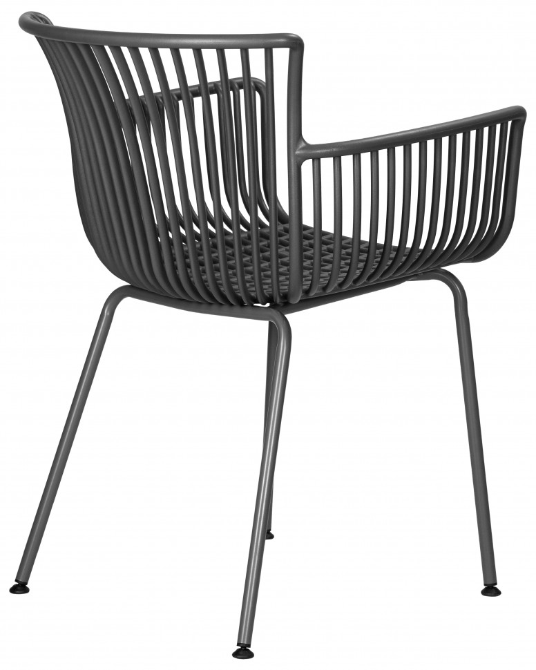 Набор 4 шт Стул обеденный DOBRIN ROSS, темно-серый (GR-04) без подушки