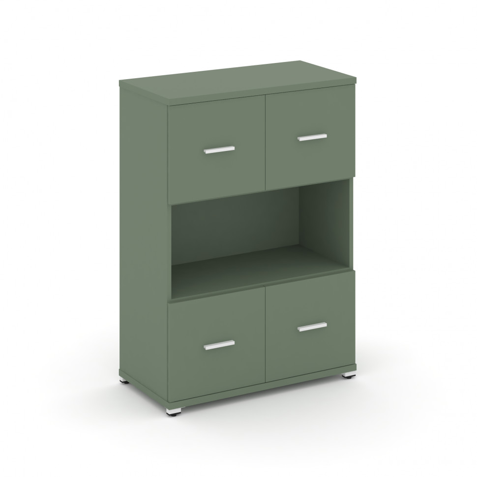 Concept Шкаф 1 широкая секция, 3 ниши CN.STS-315 W Кобо/Металл Белый 836*420*1186