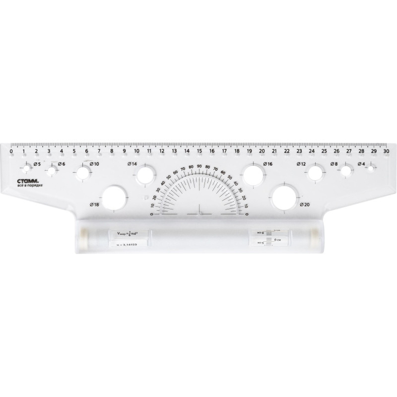 Линейка инерционная (рейсшина) 30см СТАММ 'ЛР25/ЛР-30478