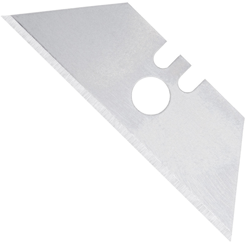 Лезвие для ножей запасное TOPFORT 19мм трапец.,сталь,шир.цен.отв.,10шт/уп