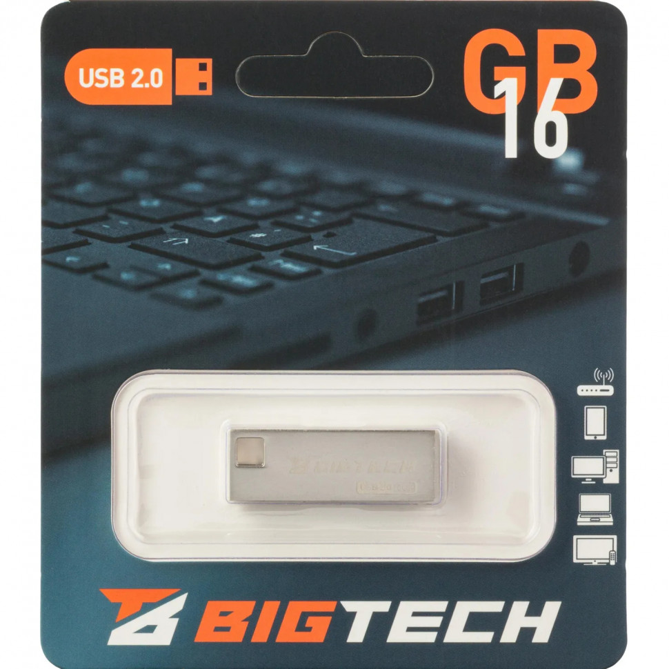 Флеш-память BigTech UFD010, USB2.0, 16GB