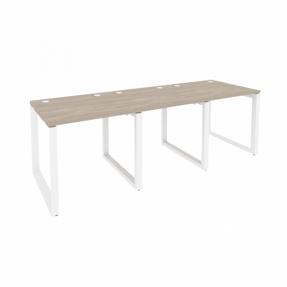 Onix Рабочая станция на О-образном м/к O.MO-RS-3.0.8 Дуб Аттик/Металл Белый 2340*800*750 Onix Рабочая станция на О-образном м/к O.MO-RS-3.0.8 Дуб Аттик/Металл Белый 2340*800*750