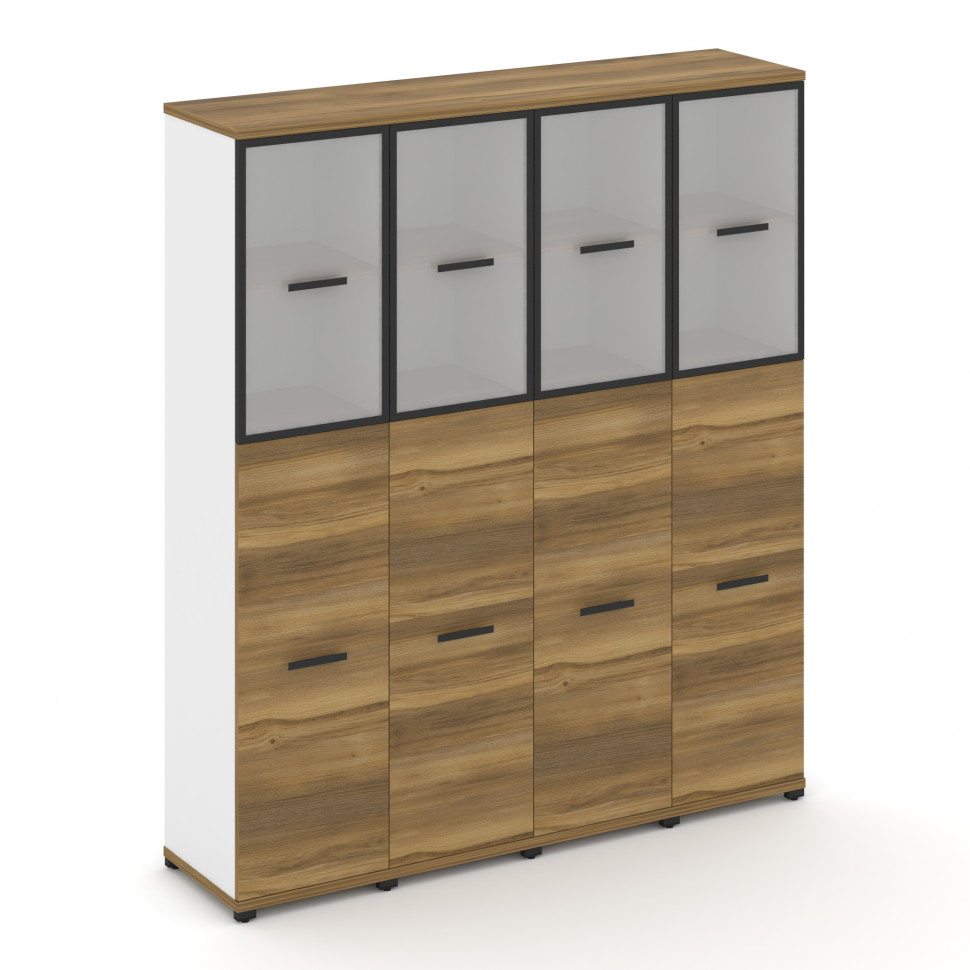 Concept Шкаф 4 узкие секции, 5 ниш CN.STU-545 RMB B Сандал Янтарный/Белый Бриллиант/Металл Черный/Са Concept Шкаф 4 узкие секции, 5 ниш CN.STU-545 RMB B Сандал Янтарный/Белый Бриллиант/Металл Черный/Са